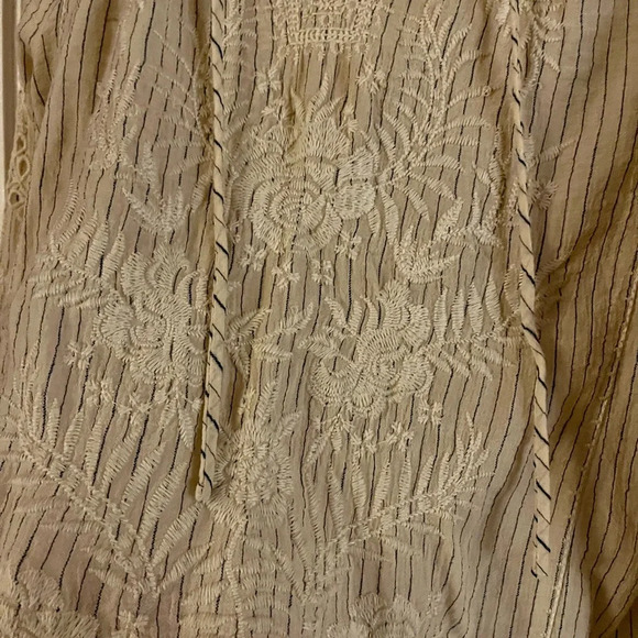 Johnny Was Ivory Marrakesh Embroidered Blouse - Picture 6 of 11